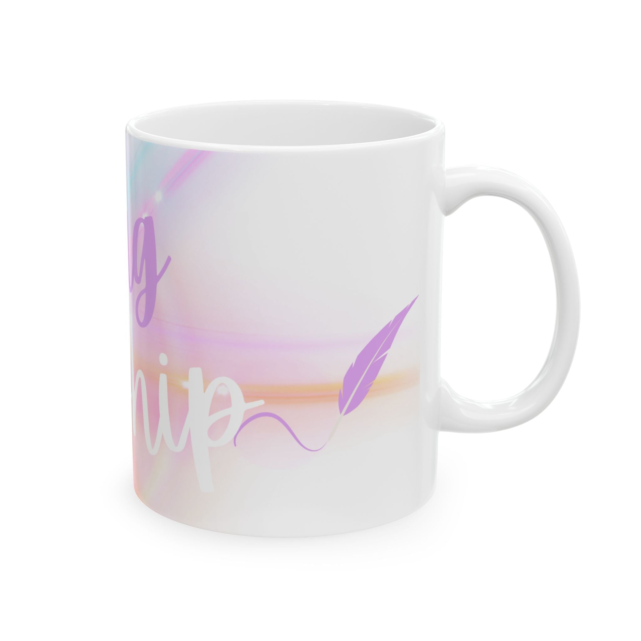 Writing is Worship Pastel Ceramic Mug — Motivational Coffee Cup (11oz/15oz)