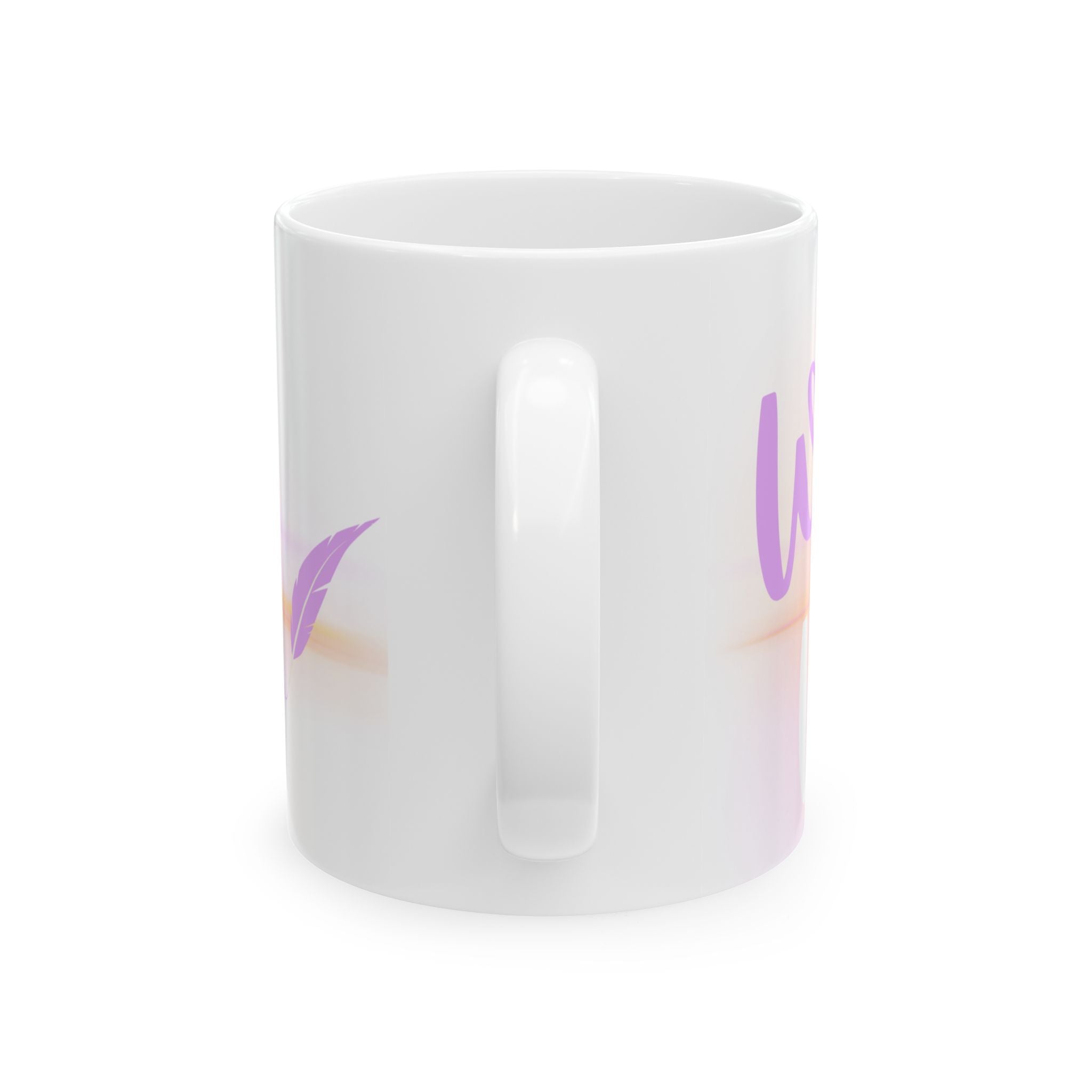 Writing is Worship Pastel Ceramic Mug — Motivational Coffee Cup (11oz/15oz)