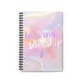 Writing is Worship Spiral Notebook — Pastel Faith Journal for Prayer, Sermon Notes, Plotting, & Gratitude